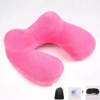 Almohada De Viaje En Forma De U Para El Cuello Con Máscara Para Los Ojos Y Tapones Para Los Oídos Almohada Cómoda Para Dormir En Avión Y Hogar - details 5