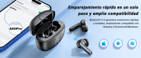 Auriculares Inalámbricos Bluetooth 5.3, Auriculares HiFi Estéreo, Incorporado ENC Cancelación de Ruido 42H Cascos Control Táctil Pantalla LED, IP6 Impermeables Blanco [Clase de eficiencia energética A+++] - details 3
