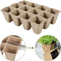 Macetas de turba ecológicas para vivero, bandeja de inicio de semillas para plantas, verduras o hierbas, paquete de 10/20 - details 1