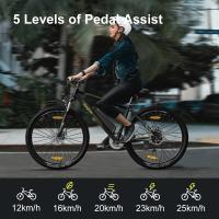 Eleglide M1 Plus 29 pulgadas Bicicleta Eléctrica 36V 12.5Ah Batería 250W Motor 25 km/h Velocidad Máxima Shimano 21 Velocidades Rango Máximo 100KM Frenos de Disco Doble Asiento Cómodo de Espuma MTB Bicicleta Ciclomotor Aplicación Inteligente - Negro - details 4