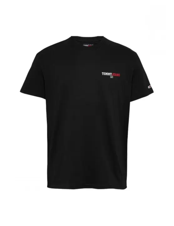 Camiseta Tommy Regular Hombre Negra - 1
