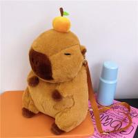 Mochila De Peluche Capybara Kawaii Moda Muñeco De Peluche Bolsa De Hombro Para Niños Bolsa Miniatura Regalo Para Novia - details 2