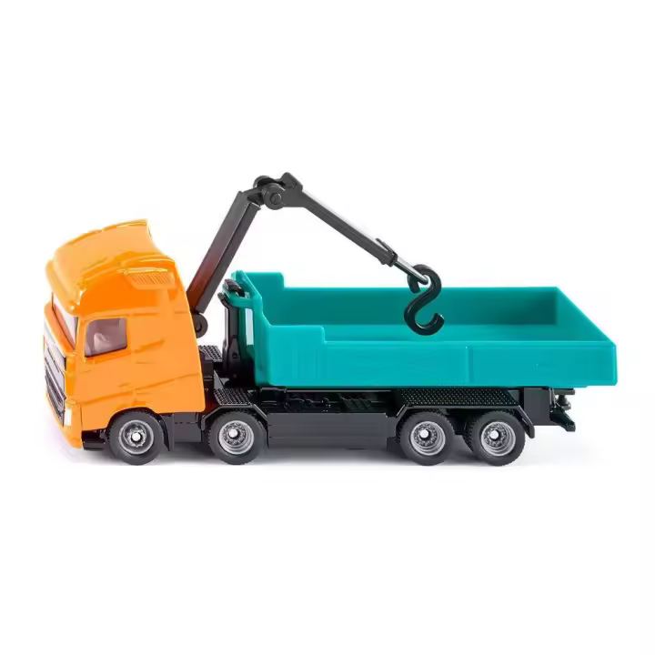 Siku - Volvo FH con Grúa Giratoria 360 Grados - Potente Cargador de Gancho - 500 Hp - 1