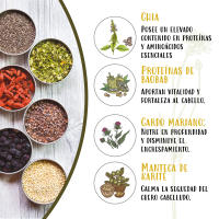 Naturtint Hair Food Chia+ Extra Mascarilla 30ml, Mascarilla Ultraconcentrada Protección, Protege y Repara los Cabellos Maltratados, Cabellos Muy Dañados, 99% Ingredientes Naturales, No Engrasa, Apto Método Curly, 150ml - details 3