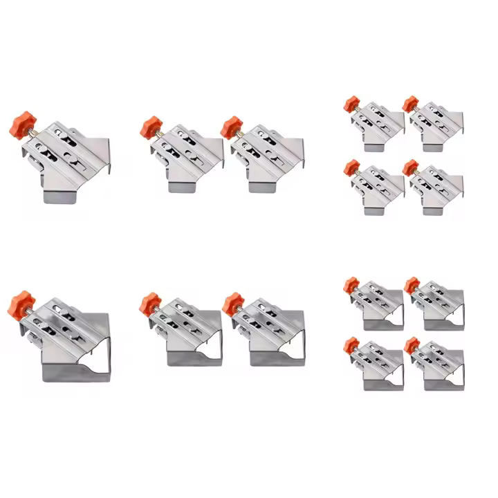 Abrazadera De Ángulo Recto Para Carpintería 90 Grados Clip De Posicionamiento Rápido Para Panel De Madera Abrazaderas De Acero Inoxidable Para Soldadura Y Reparación - 1