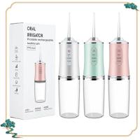 Irrigador Oral USB Recargable Rápido 3 Modos 4 Punzadas De Jeta Máquina Portátil De Limpieza De Dientes Lavadora De Bocina - details 0