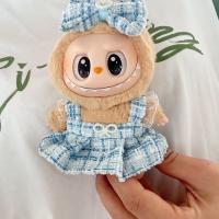 Muñeca De Peluche Miniatura Labubu I Y II 17cm Ropa De Muñeca Coreana Kpop Exo Accesorios DIY Vestido Rosa Regalo Estilo Nuevo - details 33
