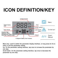 Controlador De Carga Solar 12V 24V PWM Con Pantalla LCD Ajustable Y Dos Puertos USB Timer Setting Auto Parame Para Cargador - details 2
