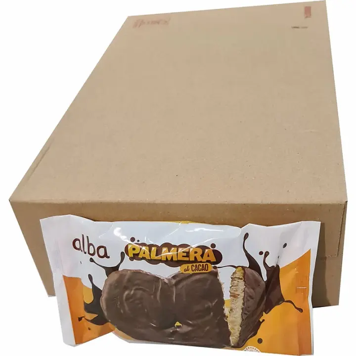 Palmera Chocolate Alba. Caja de 32 unidades de 65 gr cada una - 1