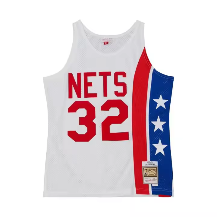 Camiseta Julius Erving New Jersey Nets Mitchell and Ness Swingman 1973-74 - 1