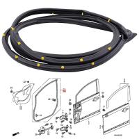 Sella De Puerta De Goma Premium Para Honda Civic Sedán 2006-2011 Reemplaza La Mullido De La Puerta 72350-sne-a01 - details 6