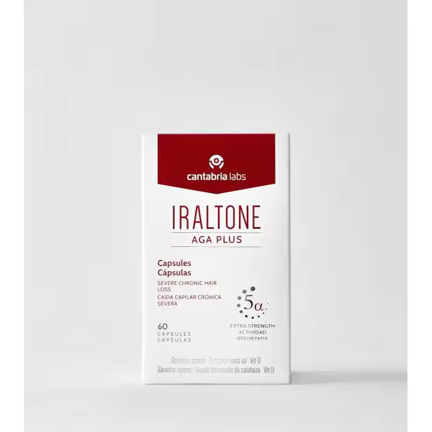 IRALTONE AGA Plus 60 Cápsulas - Tratamiento para la Caída Capilar Crónica Severa - 1