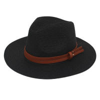 Sombrero De Paja De Verano Panama Tejido De Hierba Transpirable Estilo Europeo Y Americano Sombrero De Sol Para Playa Casual Para Mujeres - details 24