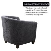 Cubierta De Silla Club Elástica En Jaquearl Sólido Protección De Muebles Para Sala De Estar Cubierta De Sofá De Barra Adecuada Para Silla De Un Brazo - details 6