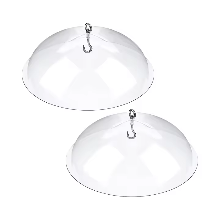 Cubierta Protectora para Alimentadores de Pájaros Juego de 2 Cubiertas Dome Protectoras para Alimentadores Colgantes para Jardín Productos Normales - 1
