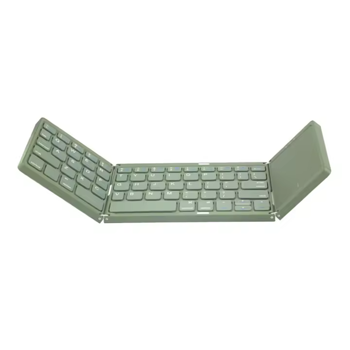 Teclado Bluetooth plegable con panel táctil inalámbrico para smartphone iPad - 1