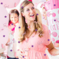 Confeti Azul Y Rosa Para Baño De La Madre Decoraciones DIY Para Fiesta De Cumpleaños De Bebé Niño Y Niña Descubrimiento Del Género Paquete De 15g - details 1