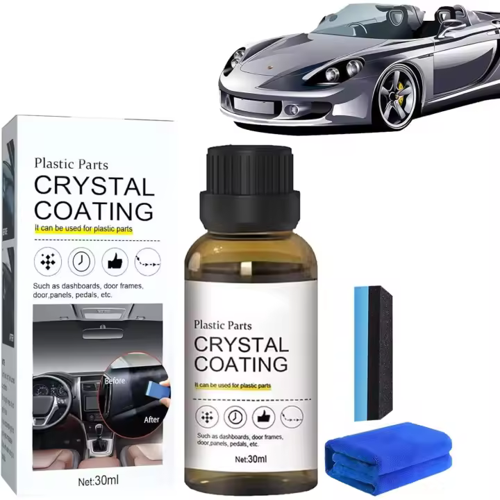Revestimiento de cristal de piezas de plástico, Revestimiento de cristal para automóvil, Revestimiento de renovación de plástico para automóvil, Agente de restauración de piezas de plástico de larga duración (1PCS) - 1