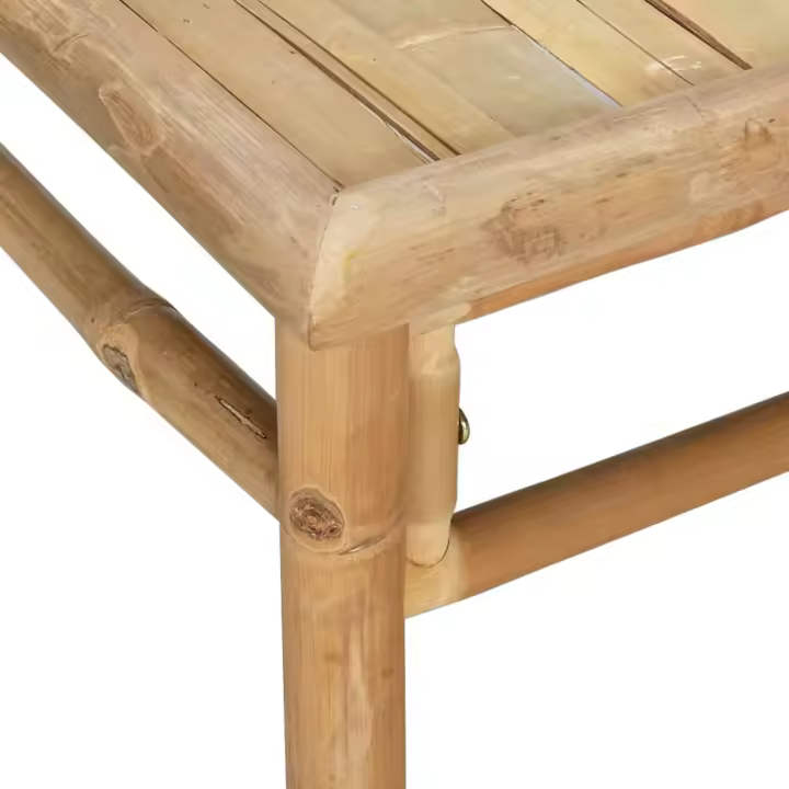 vidaXL Mesa de jardín bambú 65x55x30 cm - 1