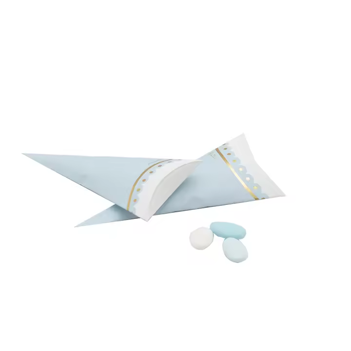 Soporte CONI 8x17 Cm Azul Oro Cf 10 Unidades - 1