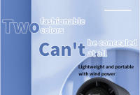 Ventilador de mano portátil para exteriores, potente dispositivo de 2024 velocidades con Pantalla Led, Batería recargable de 100 mAh, Personal, novedad de 3000 - details 6