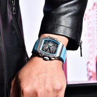Reloj De Cuarzo Para Hombre PAGANI DESIGN 2023 Forma De Cuenco 40MM Vidrio De Zafiro Resistente Al Agua Y Luminoso Pulsera De Silicona Estilo Casual - details 4