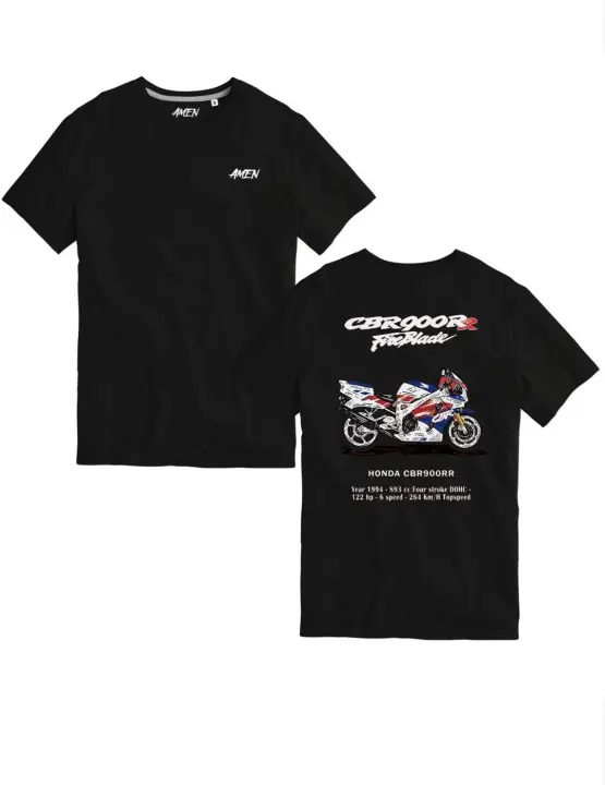 Camiseta A.M.E.N MUSTANG Negro Hombre - 1