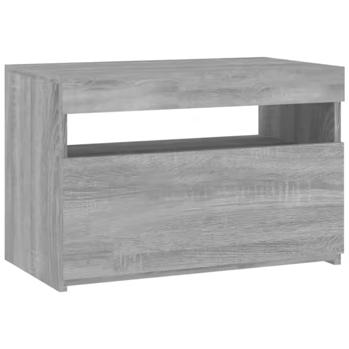 vidaXL Mueble de TV con luces LED gris Sonoma 60x35x40 cm - 1