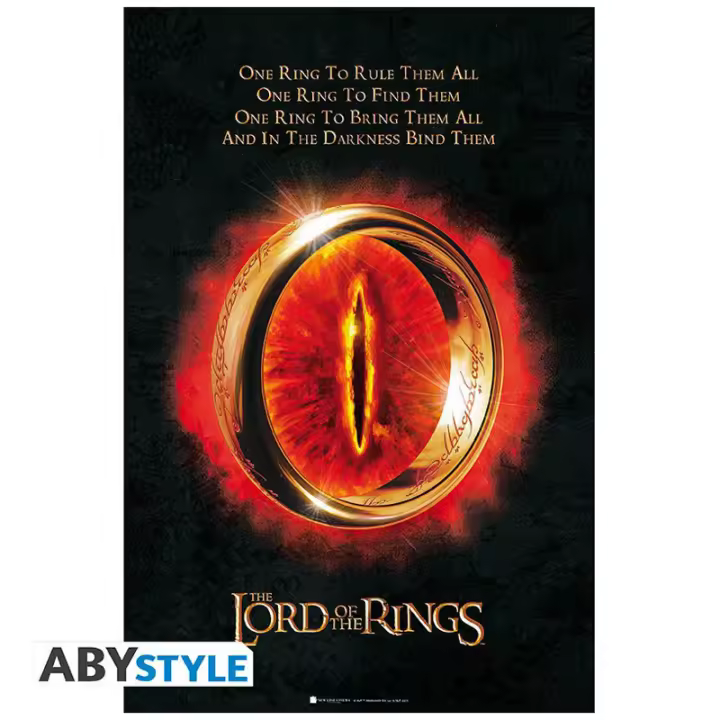 Poster El Señor de los Anillos, The One Ring, 91,5 x 61cm, 170 g/m2 - 1