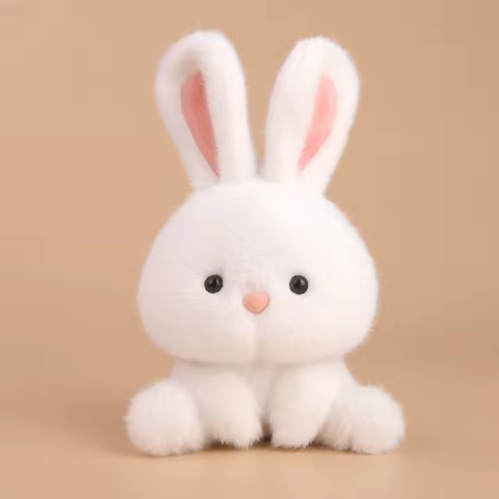 Muñeco De Peluche Suave De Animal Kawaii Para Regalo De Nacimiento Decoración Para El Hogar Conejo Elefante Gato Pequeño Ornamentos De Peluche Serie De Animales - 1