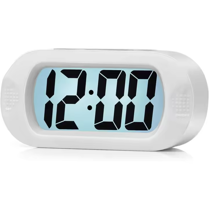 Reloj Despertador Digital LCD, with Gran Pantalla, fácil de configurar, with Snooze y Luz de Noche, Alarma with Sonido Ascendente y portátil, El Gift Ideal para niños - 1