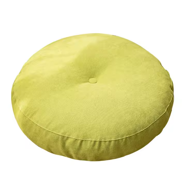 Cojín De Piso Redondo Para Meditación Y Yoga Colores Sólidos Oversize Almohada De Silla De Piso Cojín De Sofá JAF122 Para Adultos - 1