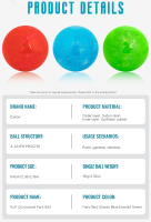 Bola De Golf Premium Caiton - 60mm/2.36in Diseño De Arte Fluido Rojo Azul Verde 4 Capas Construcción Para Parques Y Jardines - details 7