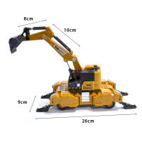 Juguete De Excavadora Y Grúa Transformable De Aleación De Latón Y Plástico Para Niños Vehículo De Inercia Para Regalo - details 5