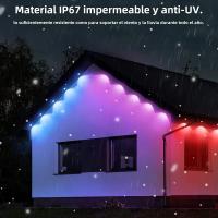Cadena De Luces LED Festoon 10M 25LED RGB Impermeable Con Control Remoto Y APP Para Decoración De Jardín Y Navidad Luz Exterior De Garlandas - details 6