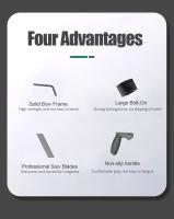 LAOA Mini Hacksaw Stand Multifuncional Pequeño Para Carpintería Y Metal Cortador De Madera PVC Herramienta De Mano Con Dientes Medianos Peso 200g - details 1