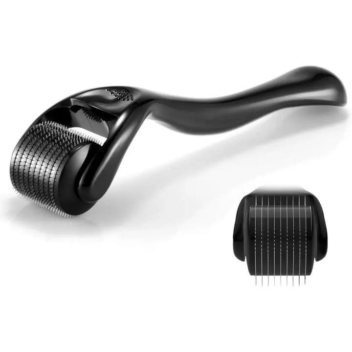 Dermaroller para Cabello y Piel-0.5 mm, Microneedling Profesional para Rostro y Cuerpo, Antiedad y Crecimiento Capilar - 1