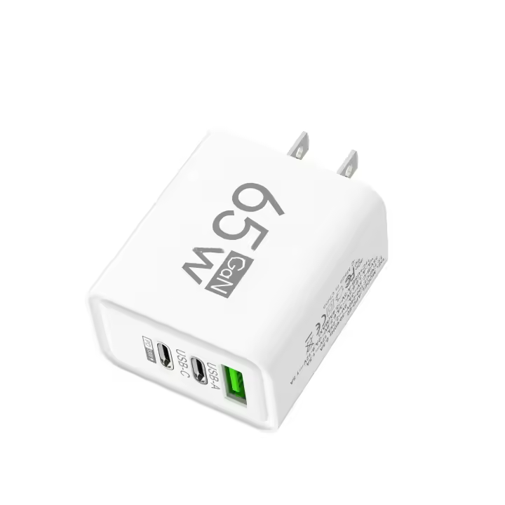 Cargador de GaN Tipo C PD Con 3 Puertos USB Adaptador De Carga Para El iPhone 15 14 Xiaomi Samsung Compatible Universal - 1