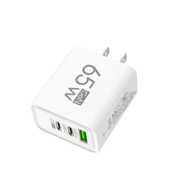 Cargador de GaN Tipo C PD Con 3 Puertos USB Adaptador De Carga Para El iPhone 15 14 Xiaomi Samsung Compatible Universal - 1