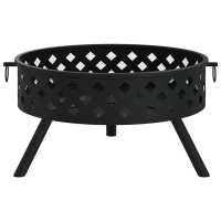 vidaXL Brasero con atizador acero XXL 58 cm - details 3