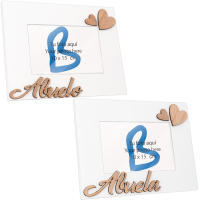 Marco de madera personalizable con foto especial regalo familia, Madre, Padre, Mamá, Papá, Abuelos, Abuelo, Abuela, Tío, Tía - details 1