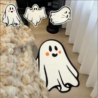 VIKAMA Alfombra De Halloween Con Diseño De Fantasma Encantador Alfombra Decorativa Para Dormitorio Y Baño Absorbente Antideslizante Para Piso - details 5