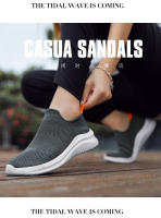Zapatillas De Correr Para Hombre Y Mujer 2023 Comodidad Durabilidad Blanco Suela Plana Canvas Talla 35-44 Zapatillas Clásicas Sin Cordones Mesh EVA - details 12