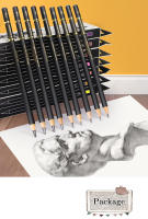 Juego De 12 Lápices De Boceto Profesional Para Dibujo 4H 2H H HB 2B 4B 6B 8B 10B 12B 14B Suministros De Arte De Línea Dura Madera - details 4