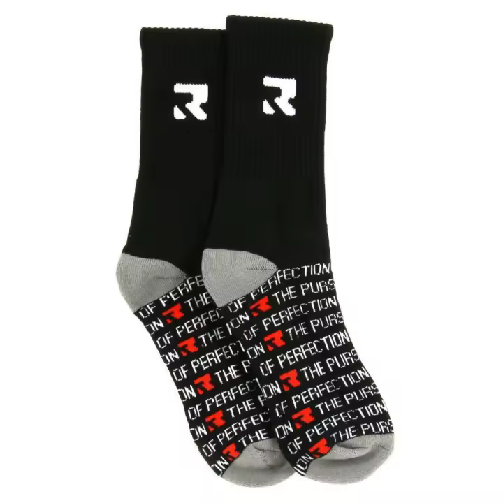 Calcetines retro Nengro y Gris - Root Industries Perfection Black - 1