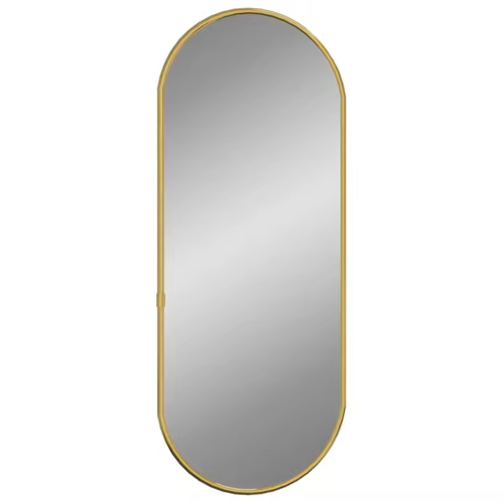 Espejo bañoEspejo de pared ovalado dorado 60x25 cm - 1