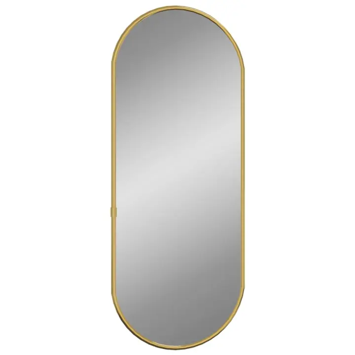 Espejo de pared ovalado Dorado 60x25 cm, Espejo de maquillaje - 1