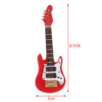 Guitarra Eléctrica De Miniatura Para Muñecas 1:12 Con Música Juguete Musical Decorativo Para Hogar De Muñecas Para Niños - details 5