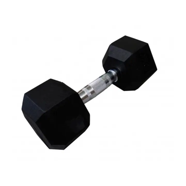 mancuerna hexagonal color negro tamaño 30 kg - 1