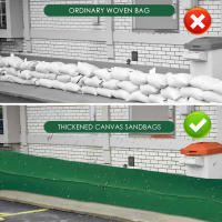 Bolsas De Arena Reutilizables Grandes Y Fuertes De Lona Gruesa Barriera De Agua Para Prevención De Inundaciones - details 2